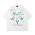 Niche High Street Five-pointed Star Printed Short Sleeve