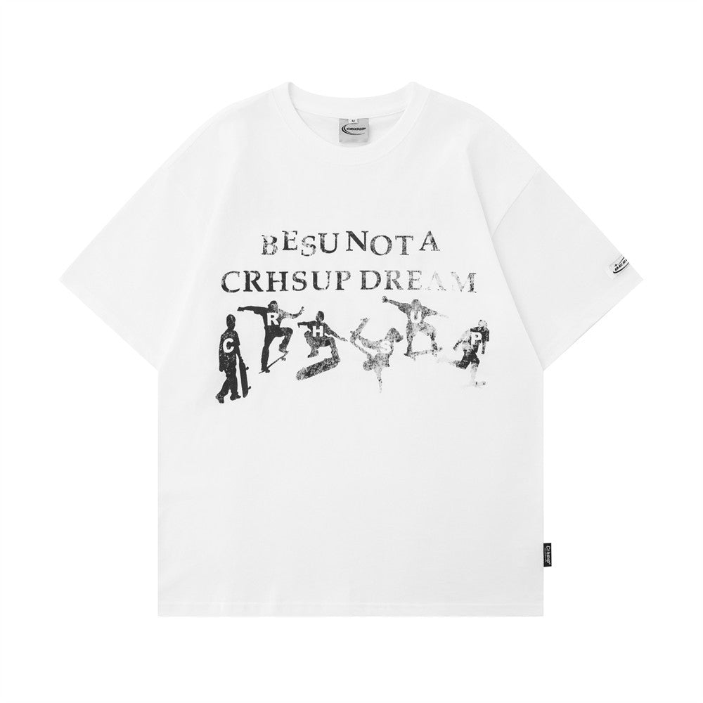 Funny Figure Print Short Sleeve Men's