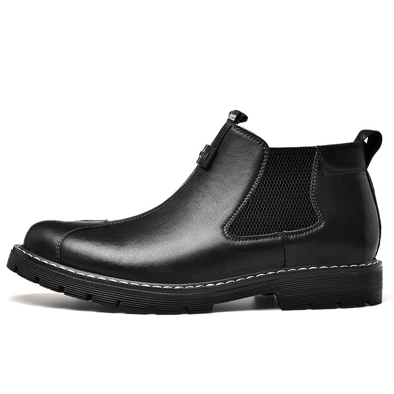 Scarpe da uomo Valstrend, scarpe business casual retrò britanniche con suola platform, stile elegante e moderno