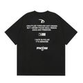 Men's Ins Street Fashion English Letter Print Loose Casual Cotton Half Sleeve