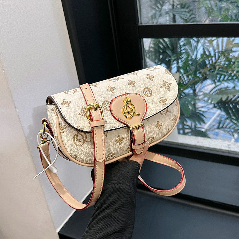 Borsa a tracolla femminile Valstrend con stampa colorata, sacca a spalla versatile e alla moda per tutte le occasioni.