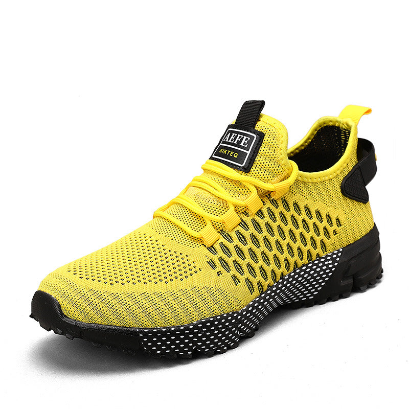 Scarpe da uomo Valstrend con tomaia in mesh sottile e forata, stile leggero e traspirante, adatte per attività sportive o casuale.