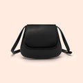 Borsa a tracolla vegana donna stile retrò piccola saddle con tracolla regolabile, design elegante e compatto.