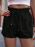 Shorts donna Valstrend con vita a vita, tasche a slant e design casual, ideali per l'estate e il comfort quotidiano.