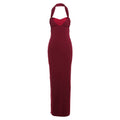 Vestito donna Valstrend in stile retrò, senza maniche, con schiena scoperta e chiusura lacci, vestibilità slim fit.