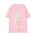 Plush Rabbit Short Sleeve High Street Summer Loose Casual