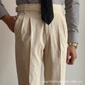 Pantaloni da uomo Retro Valstrend in stile business dritti, pantaloni classici per look professionale e vintage.
