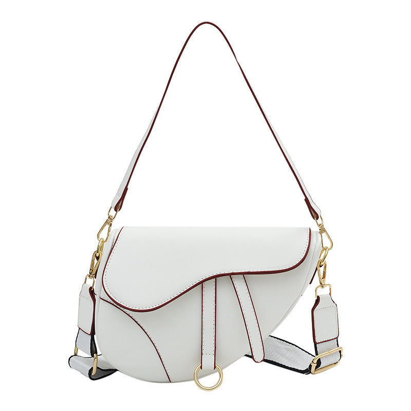 Borsa a tracolla valigetta in tinta unita Valstrend, stile fashion, con design a spalla singola e forma a sella elegante.
