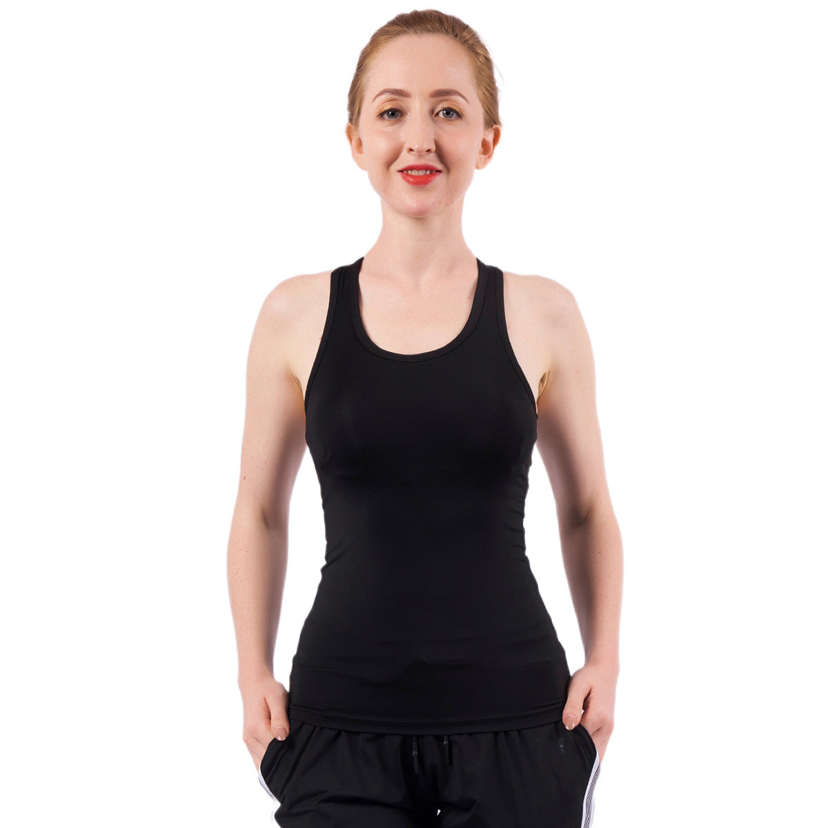Gilet sportivo da corsa Valstrend, modello I-shape, tessuto leggero e traspirante, ideale per allenamenti di corsa.