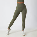 Pantaloni fitness a vita alta e sollevamento del bacino per donna di Valstrend, pantaloni aderenti per allenamento all'aperto