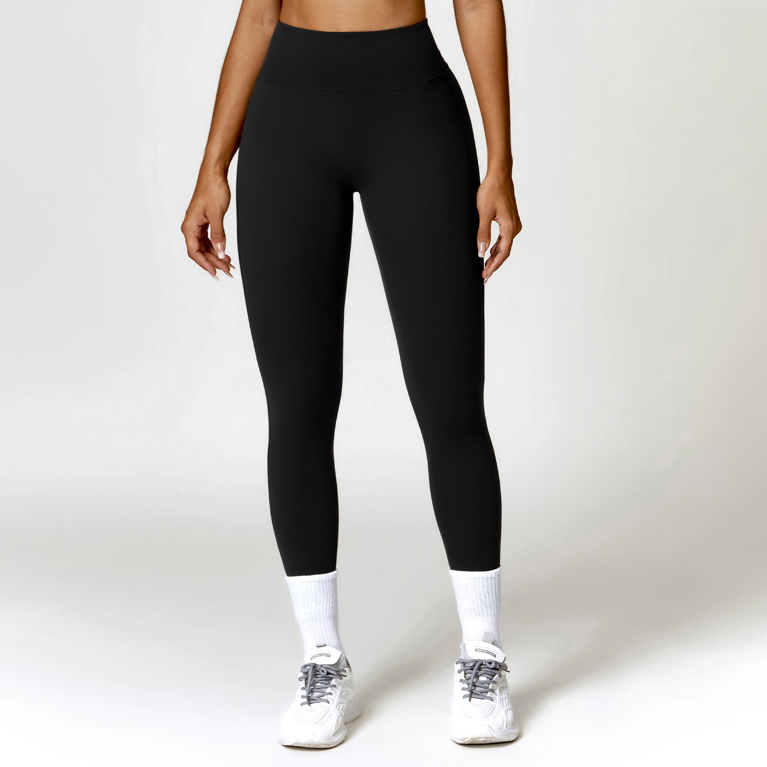 Pantaloni yoga a vita alta per donna Valstrend, tessuto rapido asciugatura, adatti per esercizio e movimento comodo.