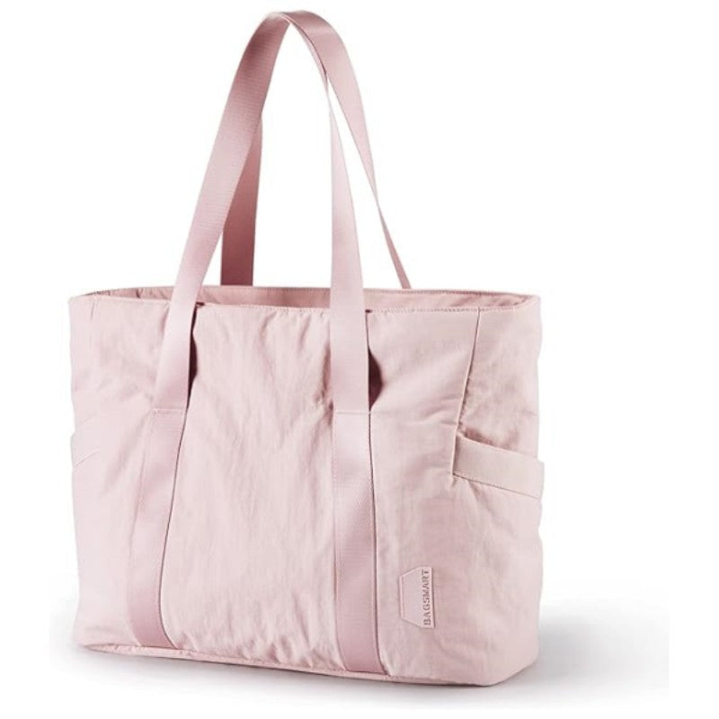 Borsa donna grande capacità Valstrend con tracolla e fibbia per yoga, mostra il design spazioso e pratico della borsa.