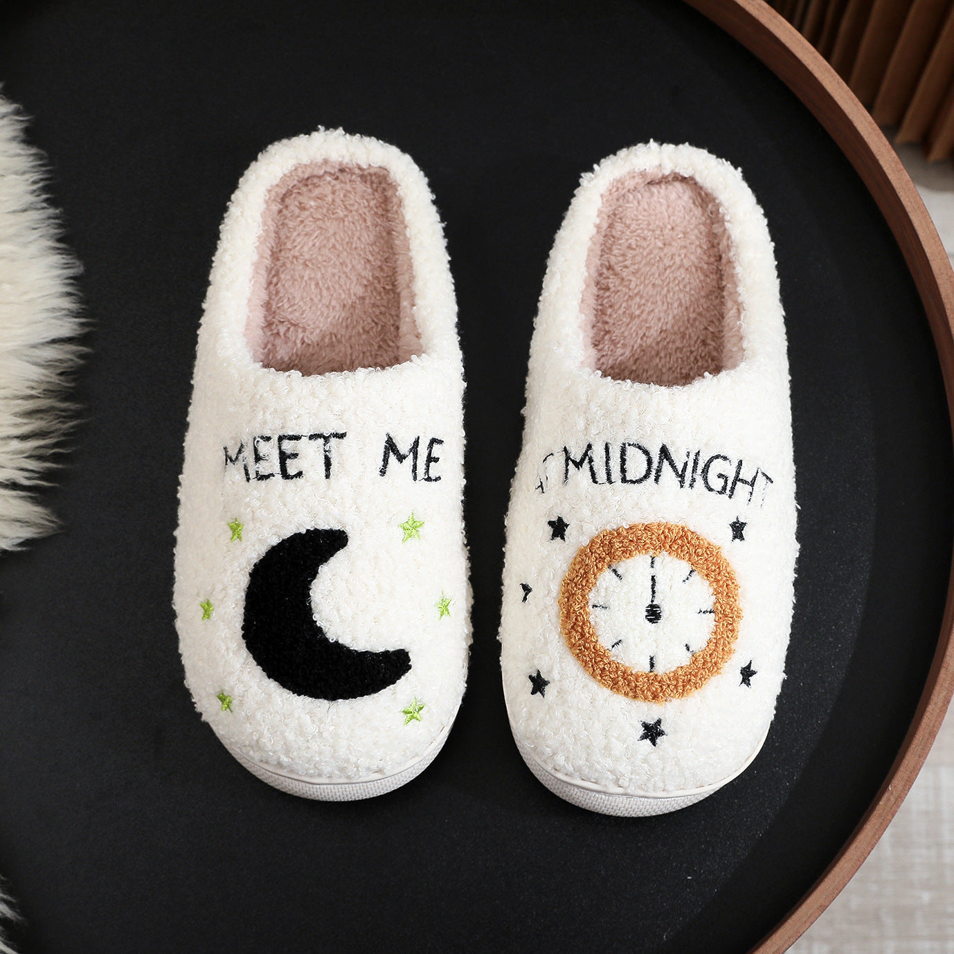Ciabatte in cotone invernali con motivo carino e cartoon, brand Valstrend shop, morbide e accoglienti per l'inverno