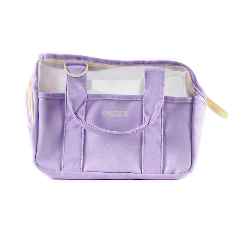 Borsa per animali estiva Valstrend in mesh traspirante, ideale per trasportare animali in modo leggero e ventilato.