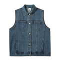 Denim Vest Man Loose All-match Casual Outerwear Waistcoat