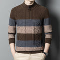 Maglione da uomo Valstrend, spessa e calda con mezza zip, ideale per il comfort e il freddo, in tessuto morbido e resistente