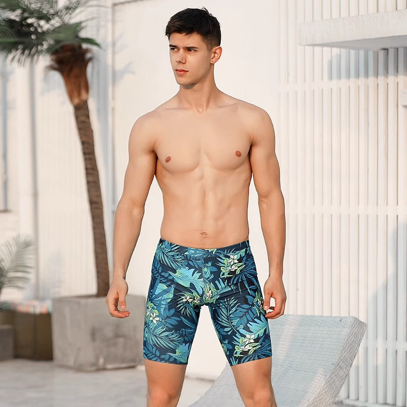Men's Five-point Quick-drying Men's Professional Hot Spring Beach Pants Swimming Equipment