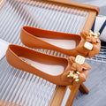 Sandali donna Valstrend con cinturino a fiocco, color solid, suola piatta, stile casual estivo e pratico per esterni.