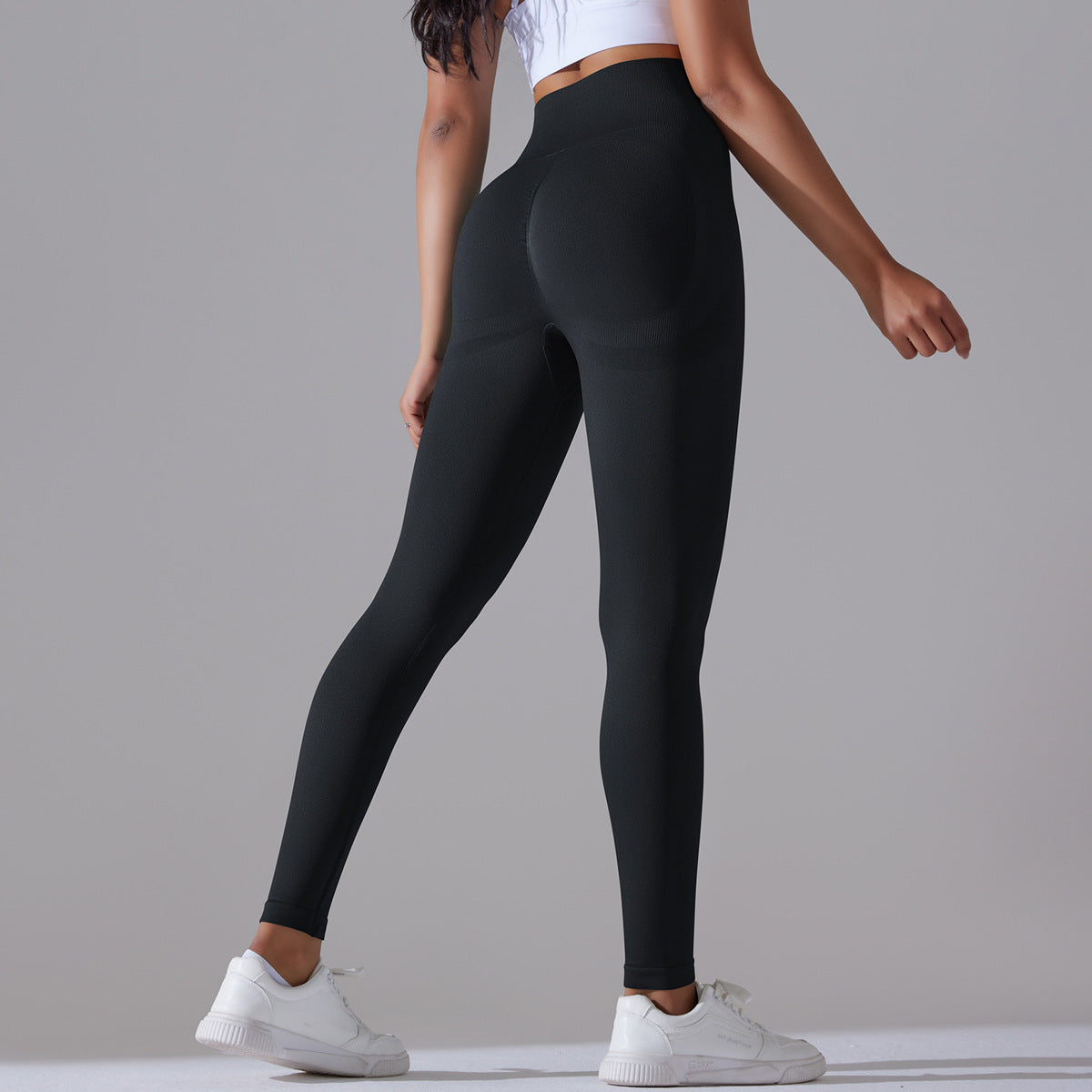 Leggings da yoga donna Valstrend, a vita alta e in maglia, ideali per esercizio e relax, in tessuto morbido e confortevole