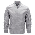 Giacca leggera da uomo Valstrend, primavera e autunno, colletto a stand-up, stile flight, sottile e elegante.