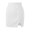 Gonna aderente donna Valstrend, gonna slim a linea A, tessuto elegante e moderno, vista frontale con dettagli del design.