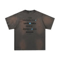 Gradient Tie-dye Letter Print Short-sleeve T-shirt