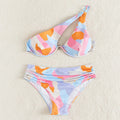 Costume da bagno bikini print fashion split per donna di Valstrend, con motivo colorato e design alla moda.