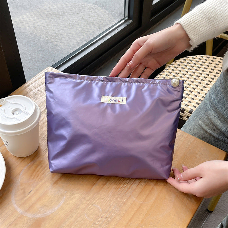 Grande borsa in tela di cotone Valstrend con rete Wind a rete, capacità elevata e stile robusto.