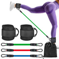 Cinturino elasticizzato Valstrend per esercizi yoga, sollevamento fianchi e modellamento gambe con fibbia alla caviglia.