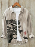 Camicia da uomo Valstrend Street con stampa digitale 3D a maniche lunghe, design moderno e dettagli visibili in immagine