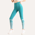 Leggings yoga senza cuciture da donna Valstrend, aderenti, vita alta, modellano i fianchi e sono ideali per esercizi e allenamenti.
