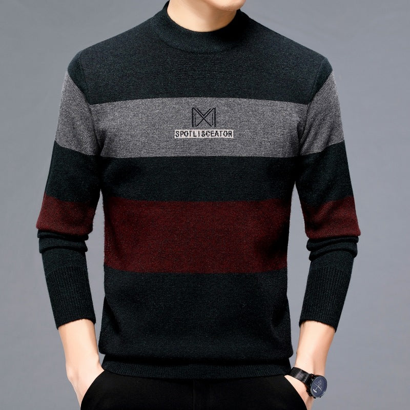 Maglione casual spesso e caldo da uomo Valstrend, stile moderno e tessuto morbido, ideale per il freddo.