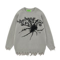 Maglione a maniche lunghe con scollo rotondo e foro a maglia lavorata a uncinetto, stile casual e trendy, marca Valstrend shop