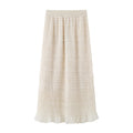 Straight Embroidered Skirt Sense Of Design Chic Beautiful Midi Dress