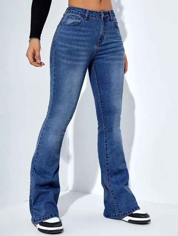 Pantaloni casual da donna Valstrend, vita alta, slim fit, in tessuto stretch, stile moda femminile e comoda.