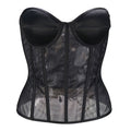 Mesh Wedding Dress Bottoming See-through Corset