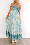 Vestito femminile Valstrend con stampa floreale, a spalla scoperta e senza schiena, stile street elegante e femminile.