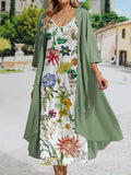 Vestito donna Valstrend due pezzi con stampa, completo elegante con gonna e top, ideale per occasioni speciali.