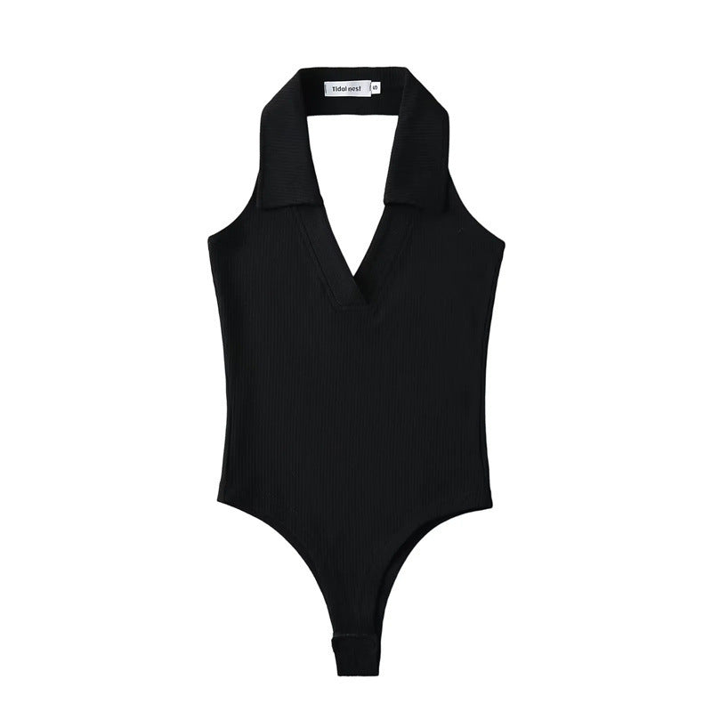 Hot Girl Sweet Cool Style Sleeveless Leotard Backless Sexy