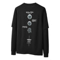 T-shirt uomo a maniche lunghe in cotone morbido, vestibilità ampia, marca Valstrend, colore bianco, dettaglio semplice e confortevole