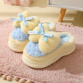 High Heel Cotton Slippers Women's Winter Thick Bottom Poop Feeling Indoor