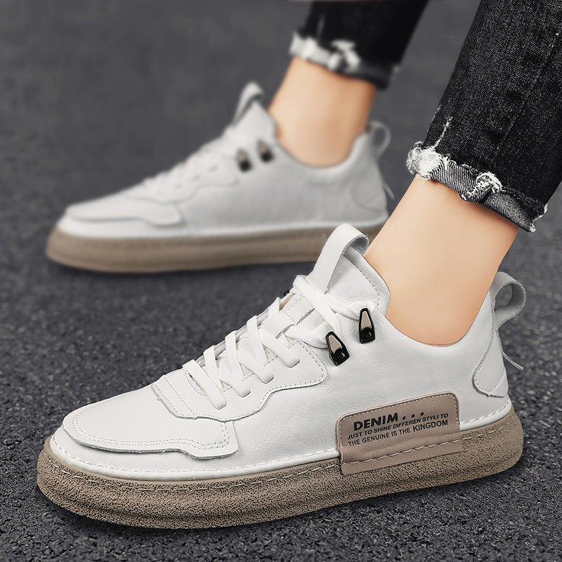 Scarpe da uomo in pelle Versatili casual Valstrend, sneakers eleganti con design versatile e comfort quotidiano