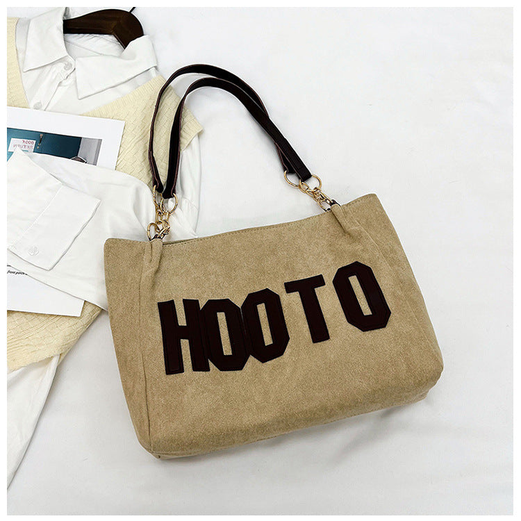 Simple Letter Printing Women's Bag Simple