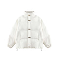Basic Horn Button Of Trend Down Jacket