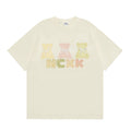 Bear Embroidery Bow Decoration Short Sleeve