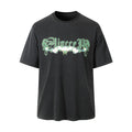 Flower Letter Print Short-sleeve Men's Summer