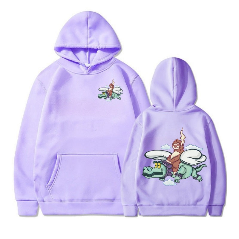 Felpa oversize da donna Valstrend Code Plus Size in tessuto felpato, colore neutro, dettaglio cappuccio e maniche lunghe.