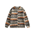 Cardigan giapponese in stile street Harajuku, maglione a maglia gradient neutro, vestibilità larga, marca Valstrend.