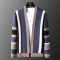 Cardigan da uomo Valstrend in maglia semplice, moda casual, dettaglio del tessuto e stile minimalista.
