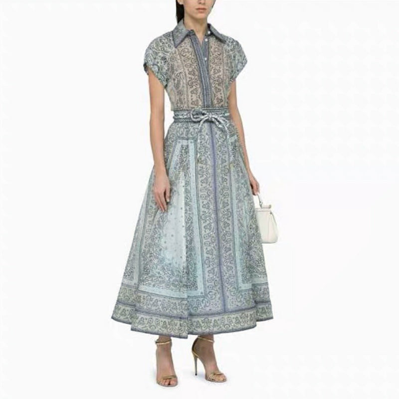 Completo donna Valstrend con stampa, due pezzi, giacca e pantaloni, in tessuto leggero e alla moda.